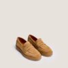 3200381-40 (2) Jonak Mirna Loafers, Taupe Split Leather