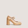 Jonak Verite Mary Janes, Latte Glossy Leather