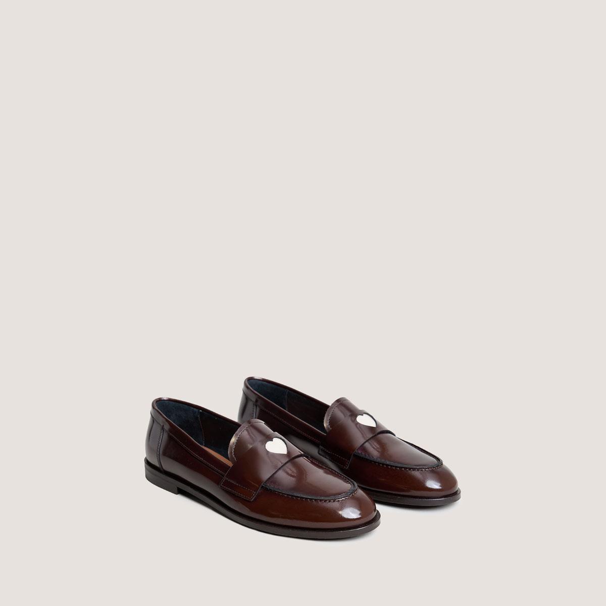 Jonak Donjuan Moccasins, Brown Glazed leather