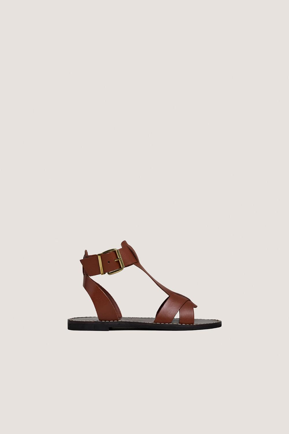 Jonak Whisper Sandals, Cognac Leather.