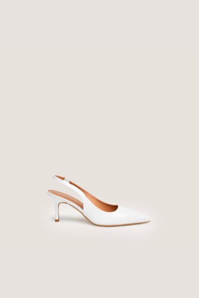 Jonak Diamantine Pumps, White Varnish