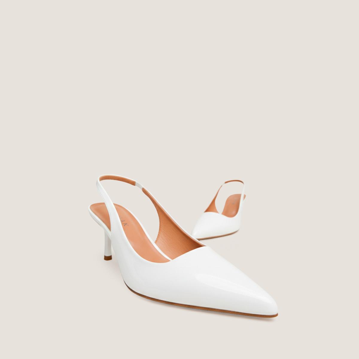 Jonak Diamantine Pumps, White Varnish