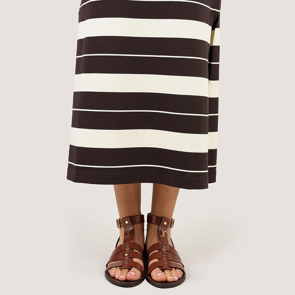 Jonak Wan Sandals, Cognac Leather,