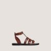Jonak Wan Sandals, Cognac Leather,