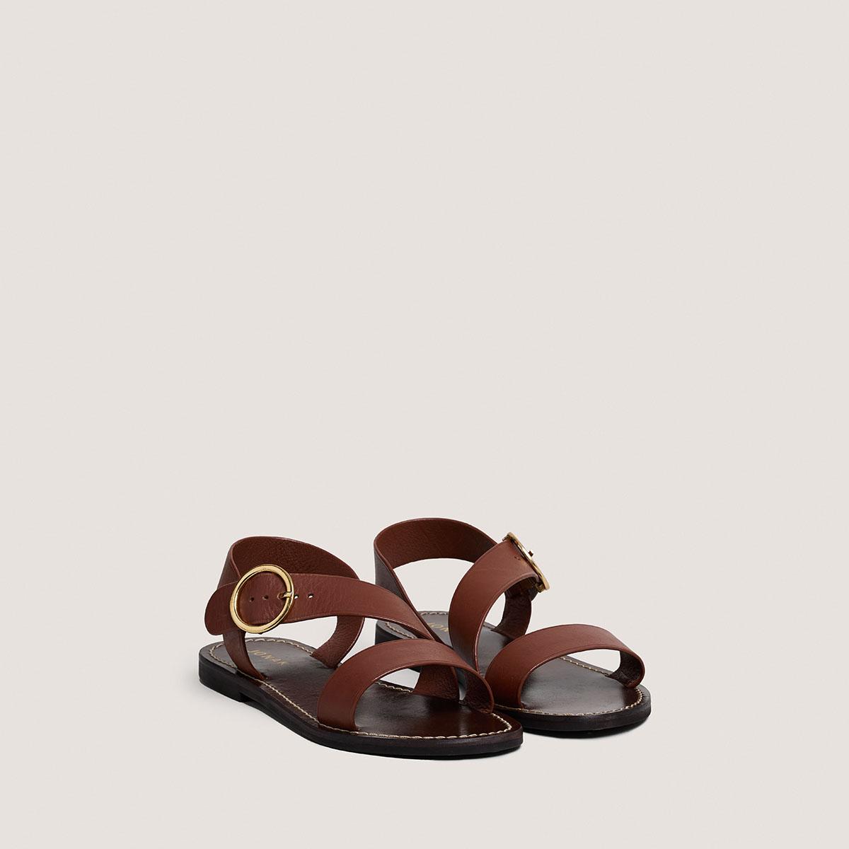 3800023-10 (3) Jonak Welbi Sandals, Cognac Leather
