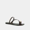 3800026-24 (3) Jonak Wife Sandals, Dark Brown Leather