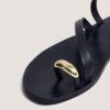 3800026-26 (6) Jonak Wife Sandals, Black Leather