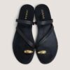 3800026-26 (7) Jonak Wife Sandals, Black Leather