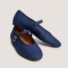 Jonak Deesse Ballet Flats, Dark Blue Denim