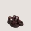 Jonak Lisbonne Sandals, Brown Leather