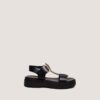 Jonak Lisbonne Sandals, Black Leather