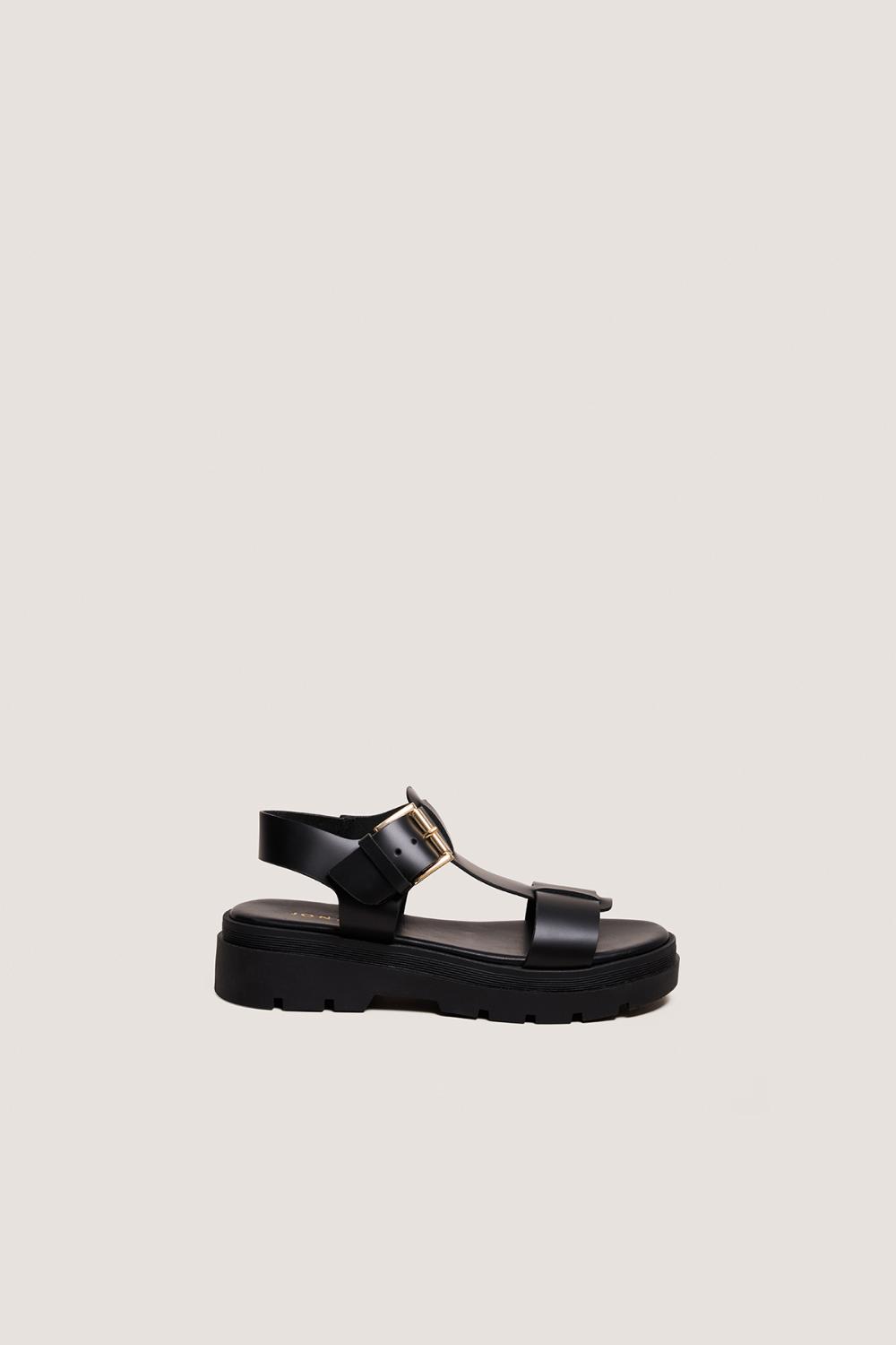 3800333-26 (3) Jonak Lisbonne Sandals, Black Leather