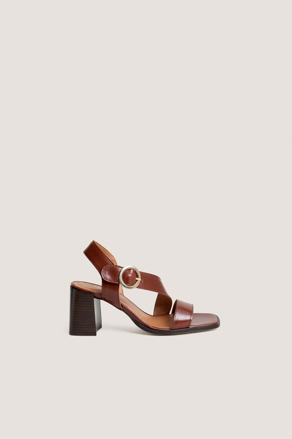 3800368-22 (3) Jonak Vanelie Sandals, Brown Leather.