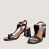 3800369-26 (5) Jonak Vodka Heeled Sandals, Black Leather