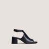 Jonak Benita Heeled Sandals, Black Leather