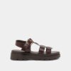 Jonak Liverpool Platform Sandals, Brown Leather
