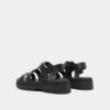 3800407-26 (1) Jonak Liverpool Platform Sandals, Black Leather