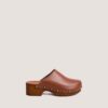 Jonak Naky Platform Mules, Cognac Leather