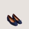 Jonak Dadou Flats with Heel, Dark Blue Denim