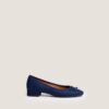 Jonak Dadou Flats with Heel, Dark Blue Denim