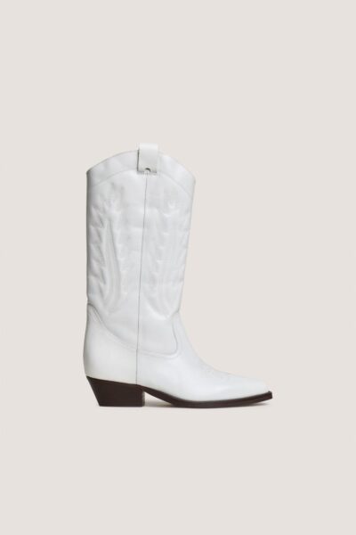 Jonak Delea Boots, White Aged Leather
