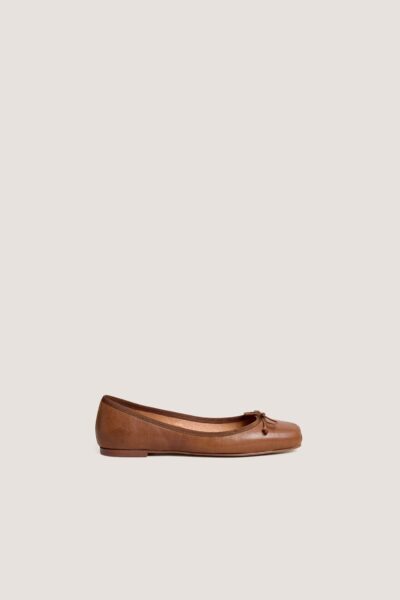 Jonak Domine Ballet Flats, Hazelnut Leather.