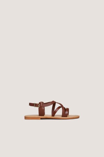 Jonak Wischia Sandals, Cognac Leather.