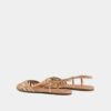 7000290-330-3 Jonak Deluck Flat Sandals, Dark Gold Crackled Leather