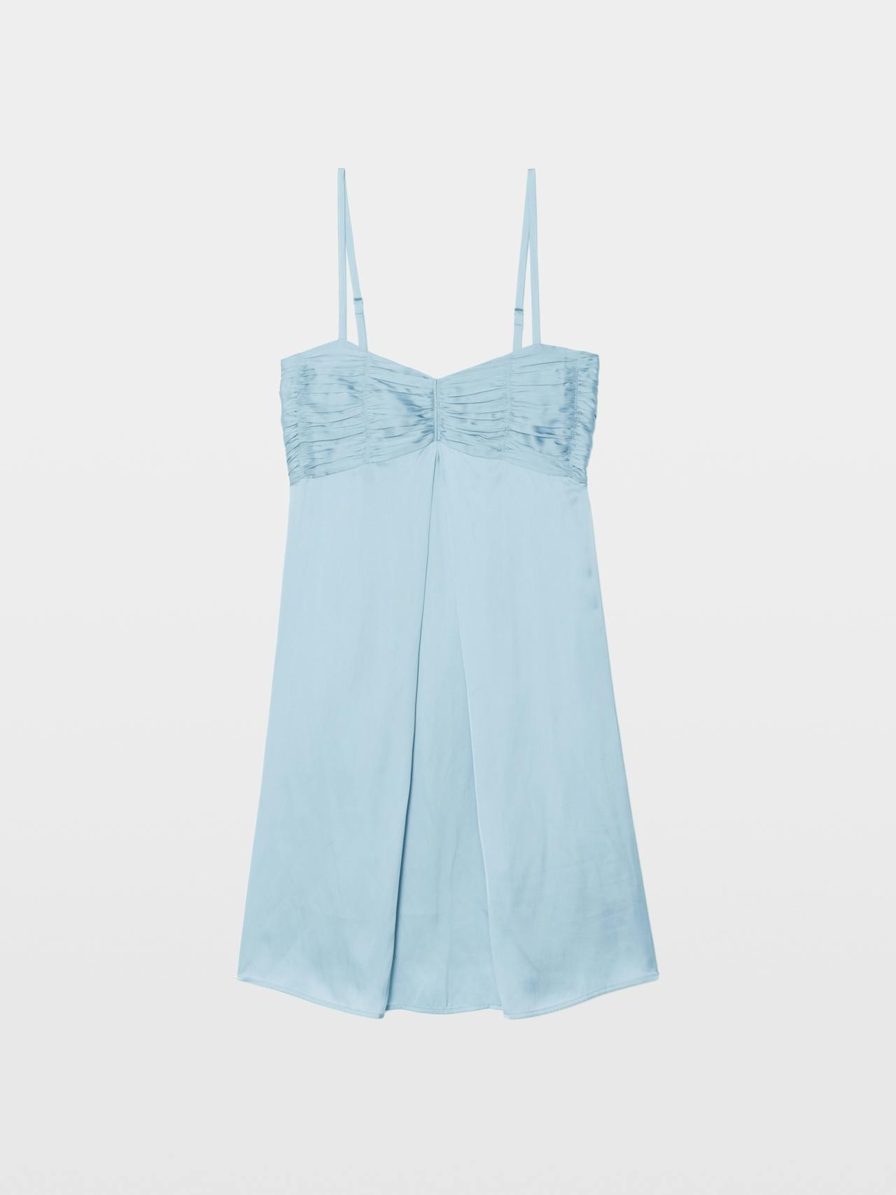 wwdr02635_sky_packshot Zadig & Voltaire Rippies Satin Dress, Sky.