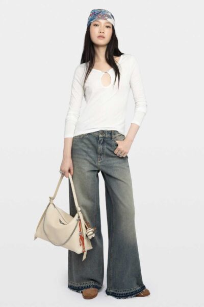 Zadig & Voltaire Tina Henley T-shirt, Judo.