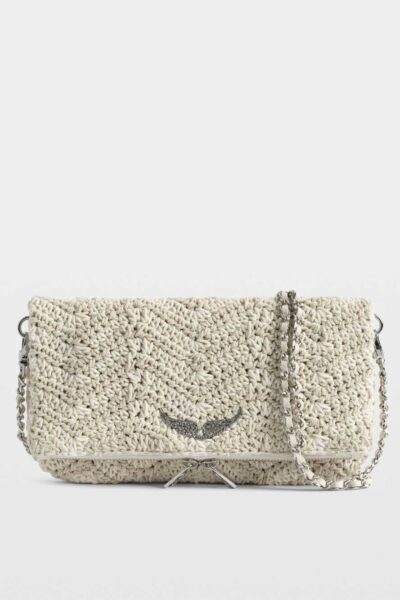 Zadig&Voltaire Rock Macramé Clutch, Flash..