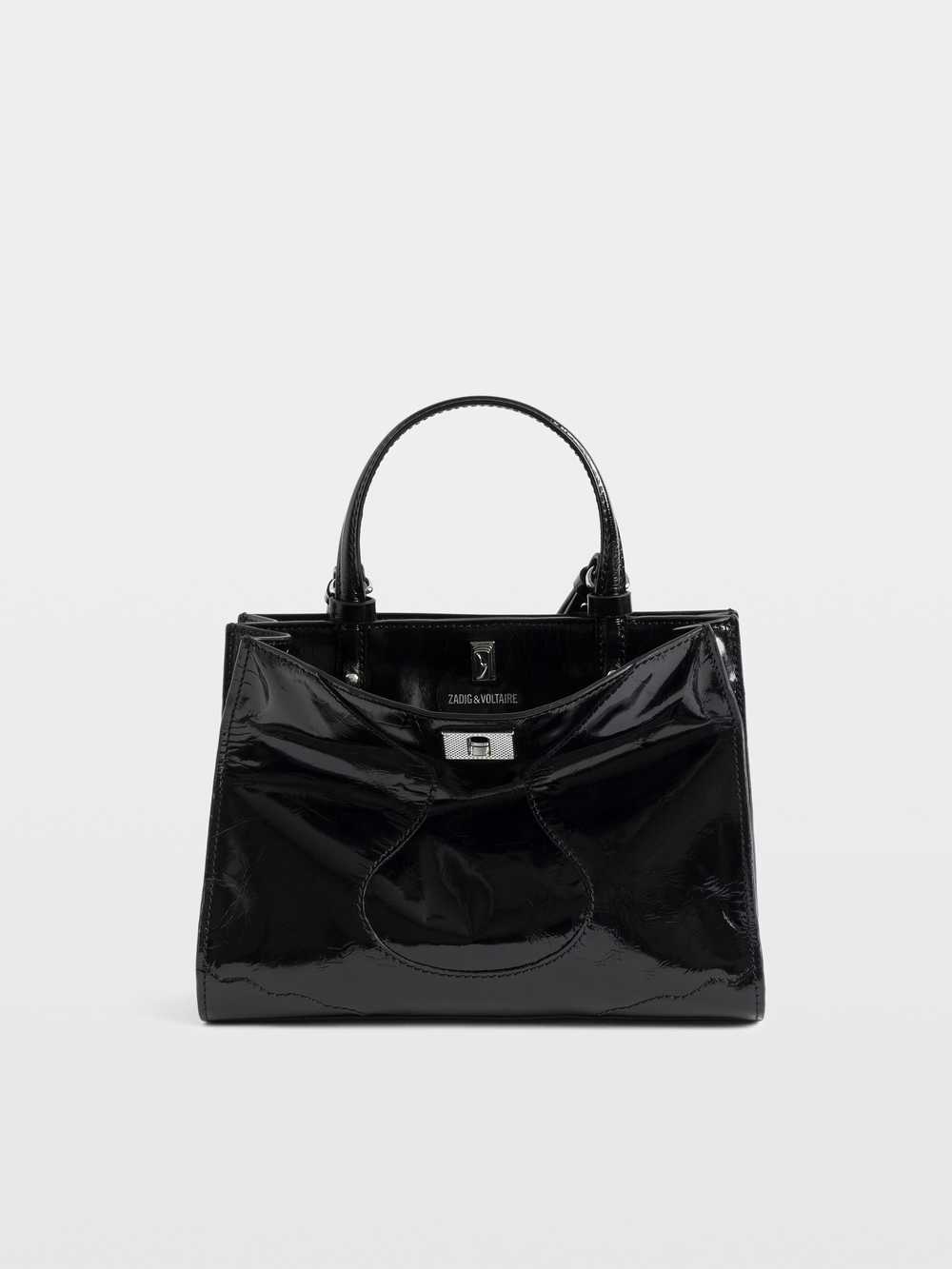 LWBA04329_BLACK_PACKSHOT_69b7d959b3577.jpg Zadig&Voltaire Jack Mini Vintage Patent Bag, Black.