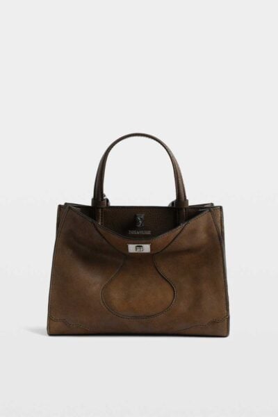 Zadig&Voltaire Jack Mini Waxy Suede, Wood.