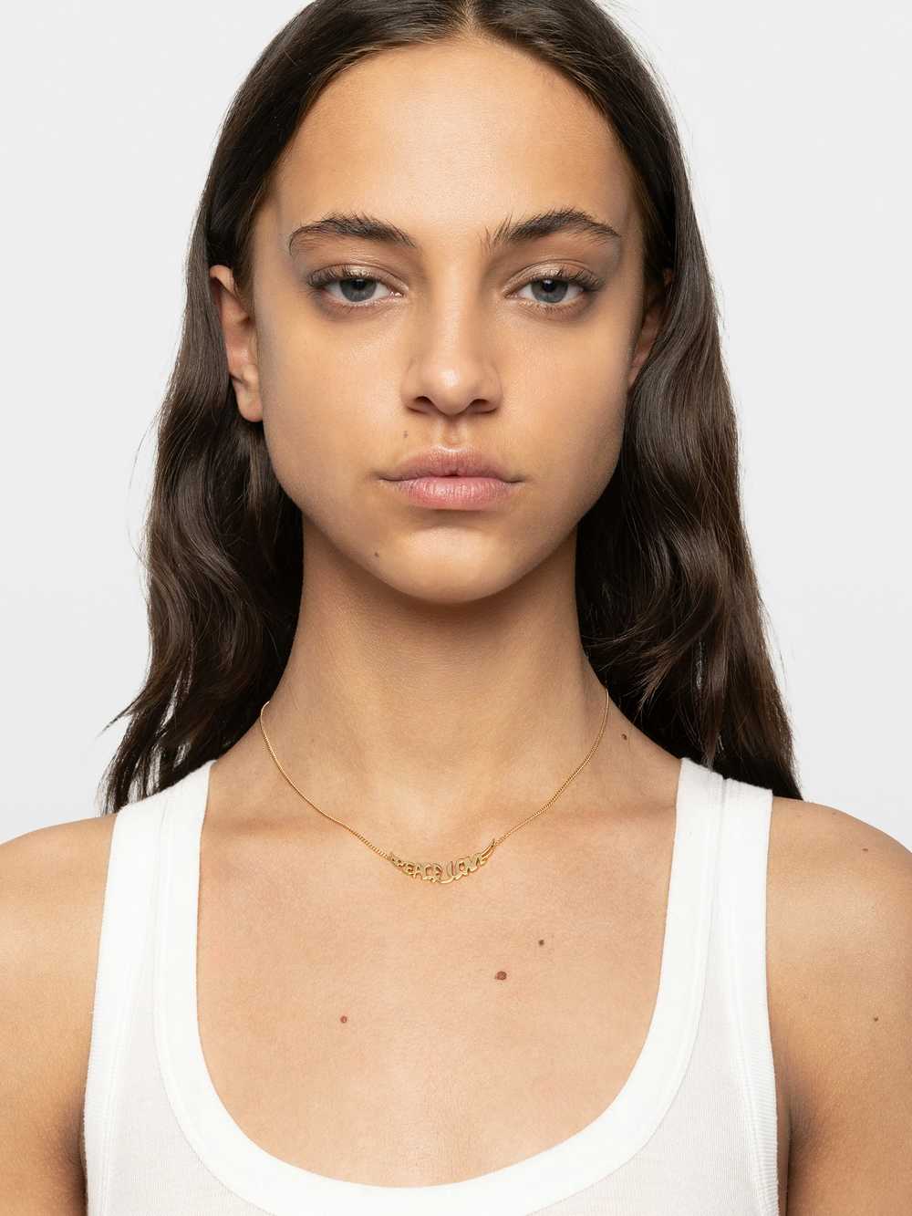 Zadig&Voltaire Peace Necklace, Shiny Gold