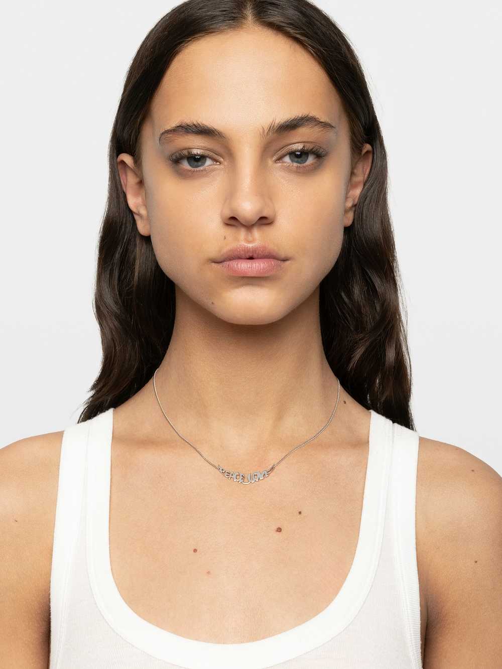 Zadig&Voltaire Peace Necklace, Shiny Silver