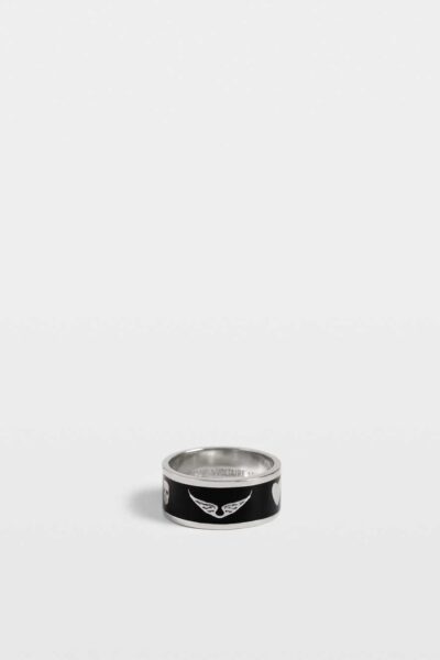 Zadig&Voltaire ZV Ring, Black Silver.