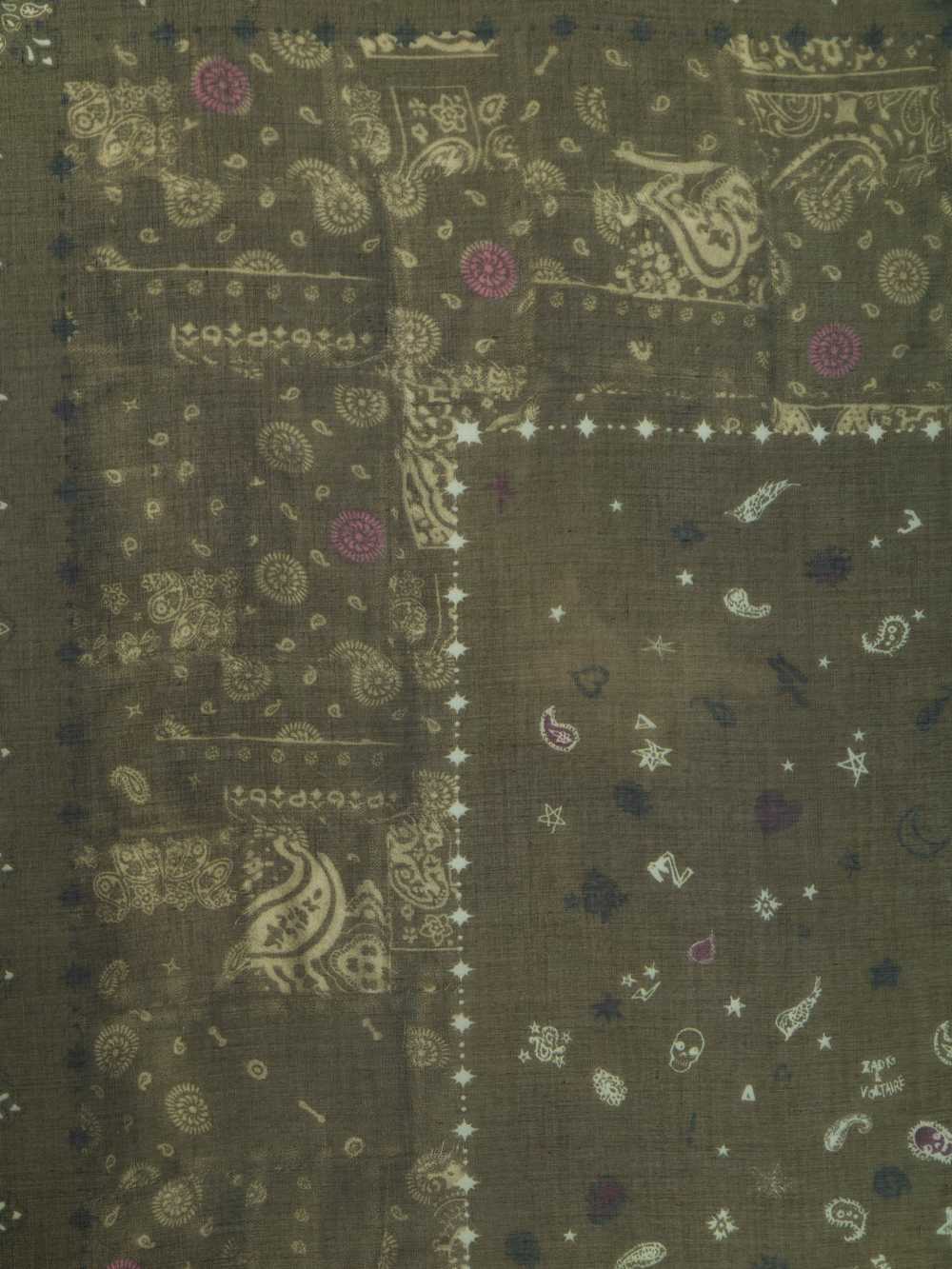Zadig&Voltaire Kerry Vintage Bandana Scarf, Mousse.