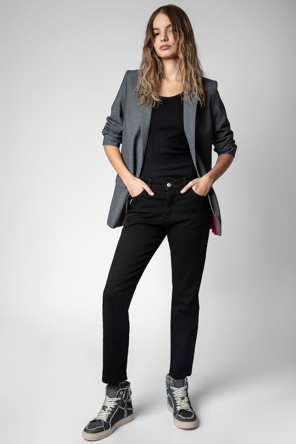 Zadig & Voltaire High Flash Sneakers, Noir.