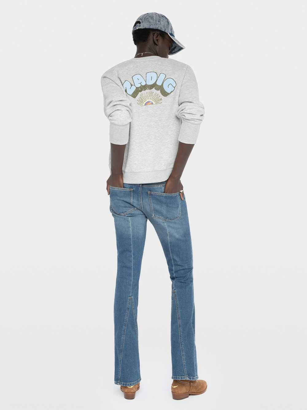 Zadig&Voltaire Olive Sweatshirt, Gris Chine Clair.