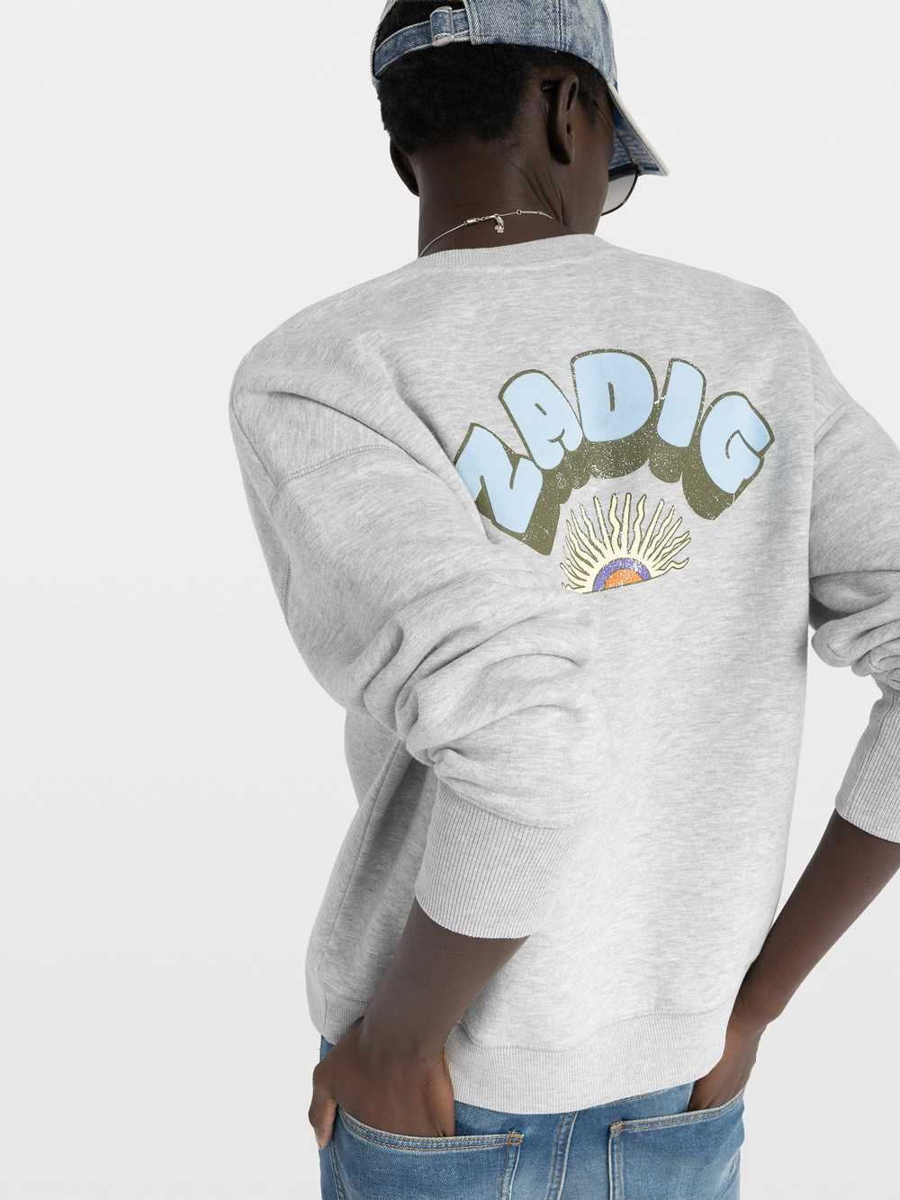 Zadig&Voltaire Olive Sweatshirt, Gris Chine Clair.