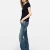 Zadig&Voltaire Fishnet Henley T-shirt, Encre