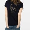 Zadig&Voltaire Fishnet Henley T-shirt, Encre