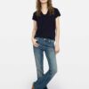 Zadig&Voltaire Fishnet Henley T-shirt, Encre