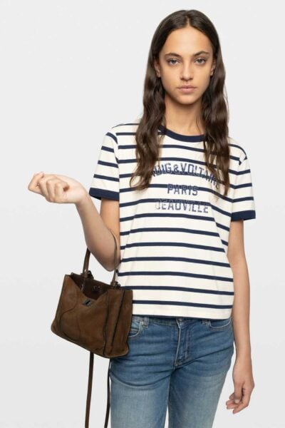 Zadig&Voltaire Jack Mini Waxy Suede, Wood.