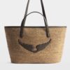 Zadig&Voltaire Wings Basket Bag, Wood.