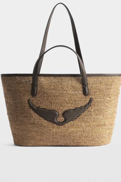 Zadig&Voltaire Wings Basket Bag, Wood.