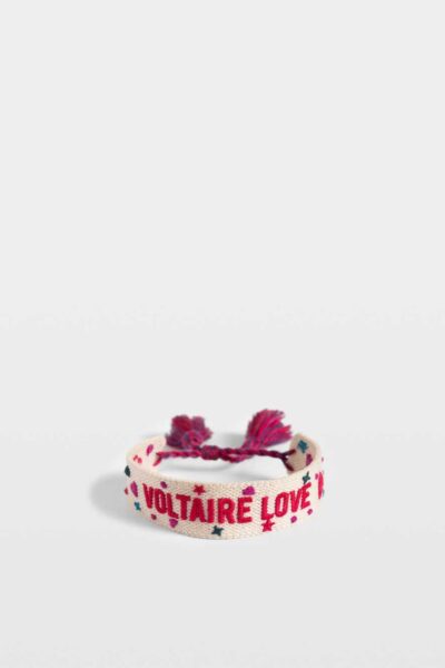 Zadig & Voltaire Zadig Love Woven Bracelet, Flash.