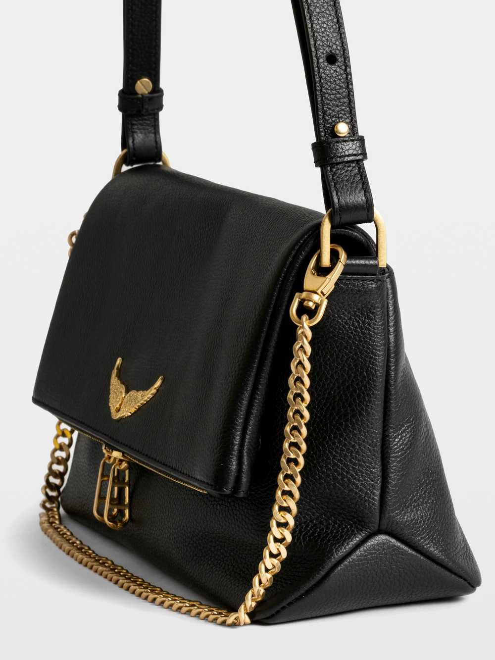 Zadig & Voltaire Rocky II Bag, Black gold.