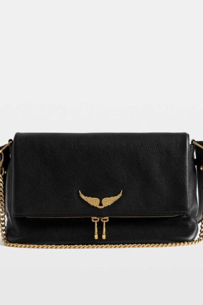 Zadig & Voltaire Rocky II Bag, Black gold.