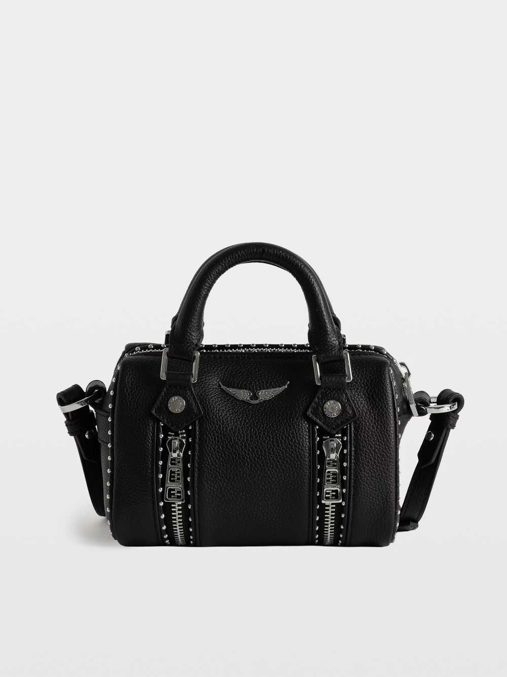 LWBA04552_BLACK_PACKSHOT_6a0b2d2150af4.jpg Zadig & Voltaire Sunny Mini Studs Bag, Black.